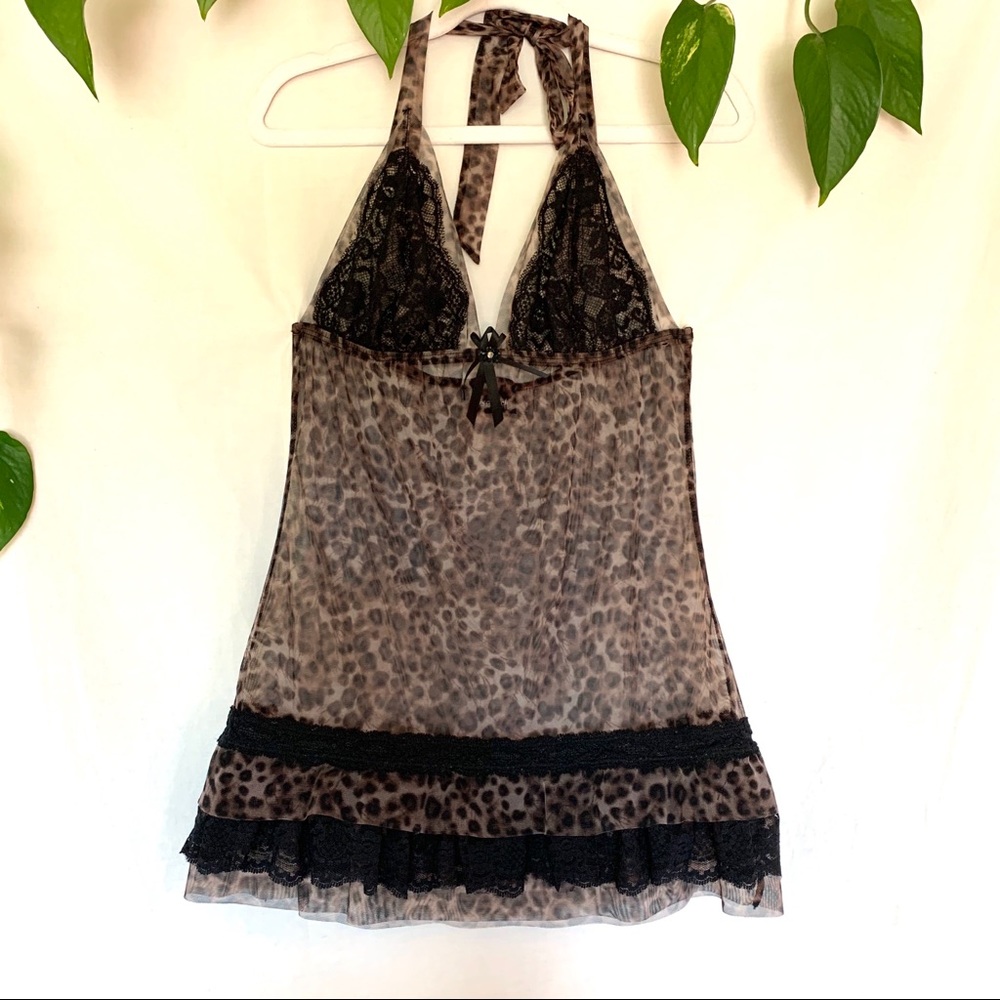 SOLD 🛑 Frederick’s | Leopard Print Lace Lingerie